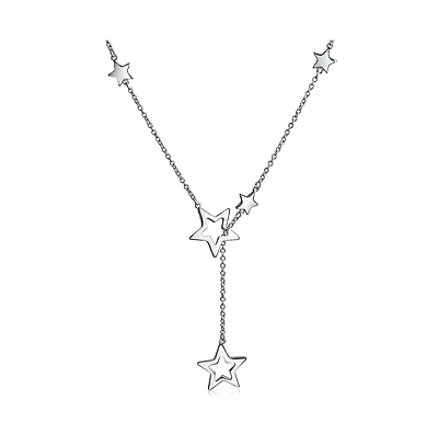 Bling Jewelry Astrology Celestial American Usa Patriotic Open Lucky Stars Rock Star Dangling Lariat Y Necklace Sterling Silver Adjustable