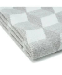 Chanasya Premium Pleated Solid Plaid Acrylic Throw Blanket With Tassels