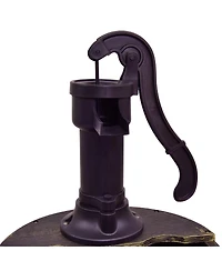 Skonyon 2 Tiers Outdoor Barrel Waterfall Fountain with Pump