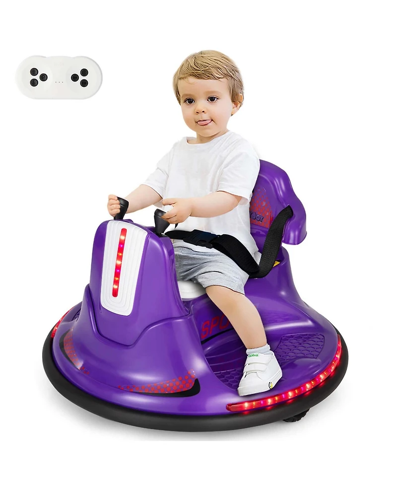 6V Bumper Car for Kids Toddlers Electric Ride On Vehicle