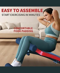 Streamdale Furniture Adjustable Utility Bench for Home Gym Strength Training