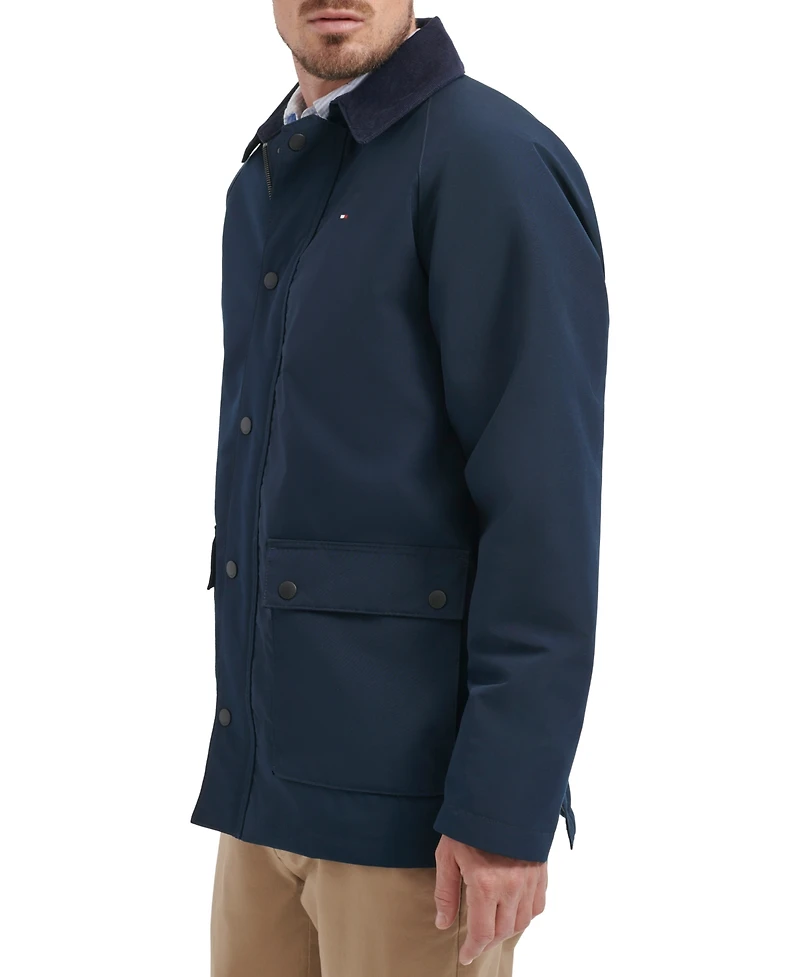 Tommy Hilfiger Men's Barn Corduroy-Collar Long-Sleeve Jacket