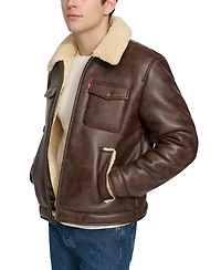 Levi's Men's Faux-Shearling Full-Zip Trucker Jacket