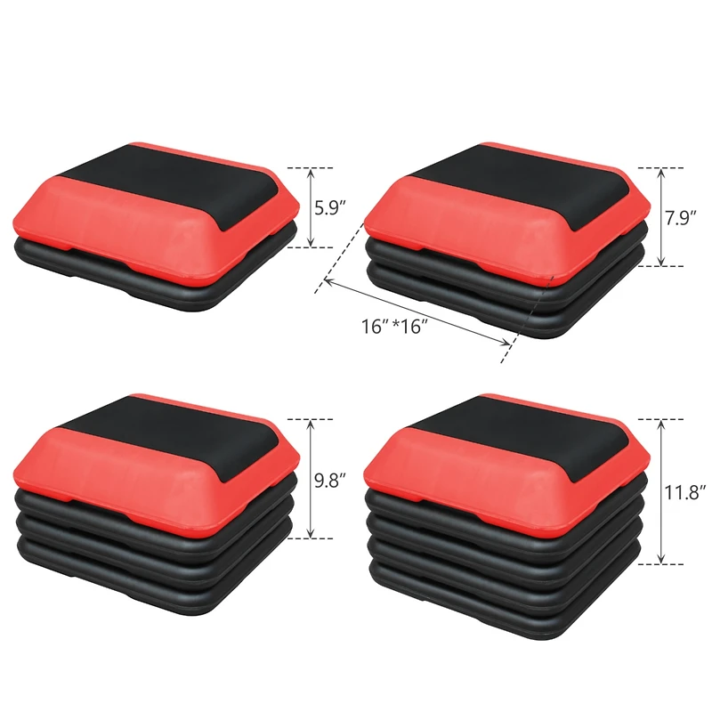 Streamdale Height-Adjustable Step Platform for Fitness