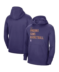Nike Men's and Women's Purple Phoenix Suns 2023/24 Performance Spotlight On-Court Practice Pullover Hoodie