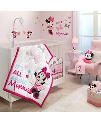 Lambs & Ivy Disney Baby Minnie Mouse Love Pink Musical Baby Crib Mobile Soother