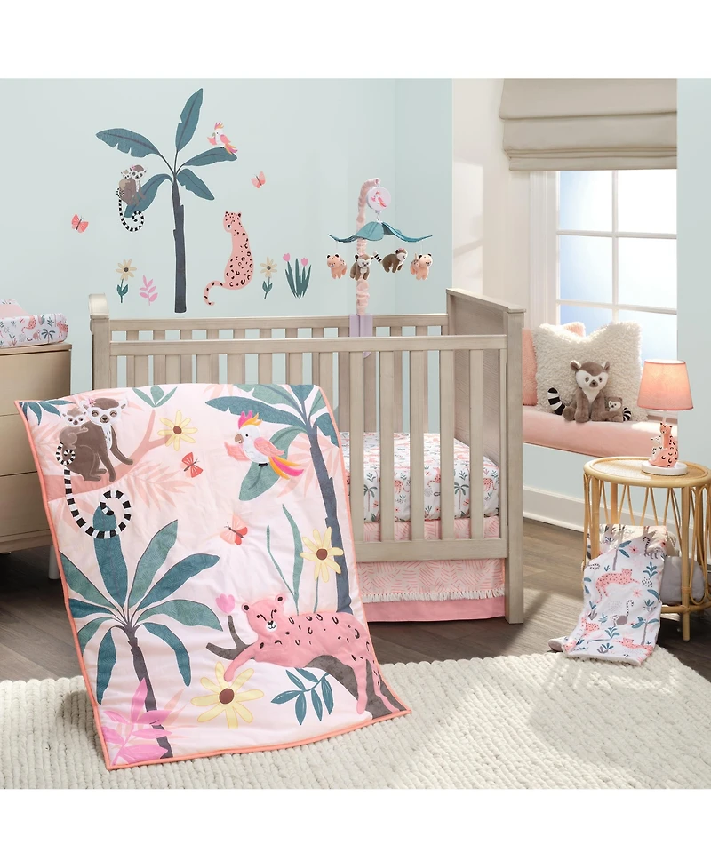 Lambs & Ivy Enchanted Safari Colorful Jungle Animals Wall Decals/Stickers