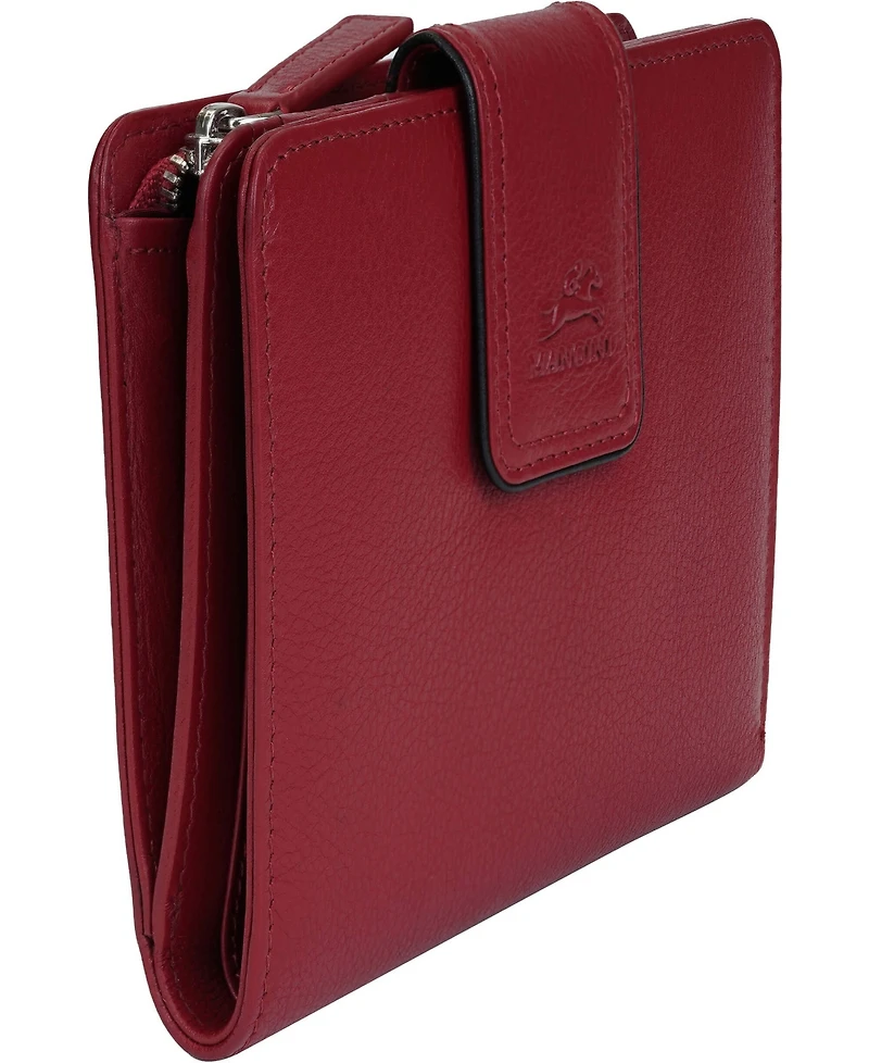 Mancini Women's Sonoma Rfid Secure Clutch Wallet