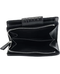 Mancini Women's Croco2 Rfid Secure Clutch Wallet