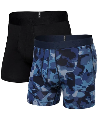 Saxx Men's DropTemp Cooling Cotton Slim Fit Boxer Briefs – 2PK