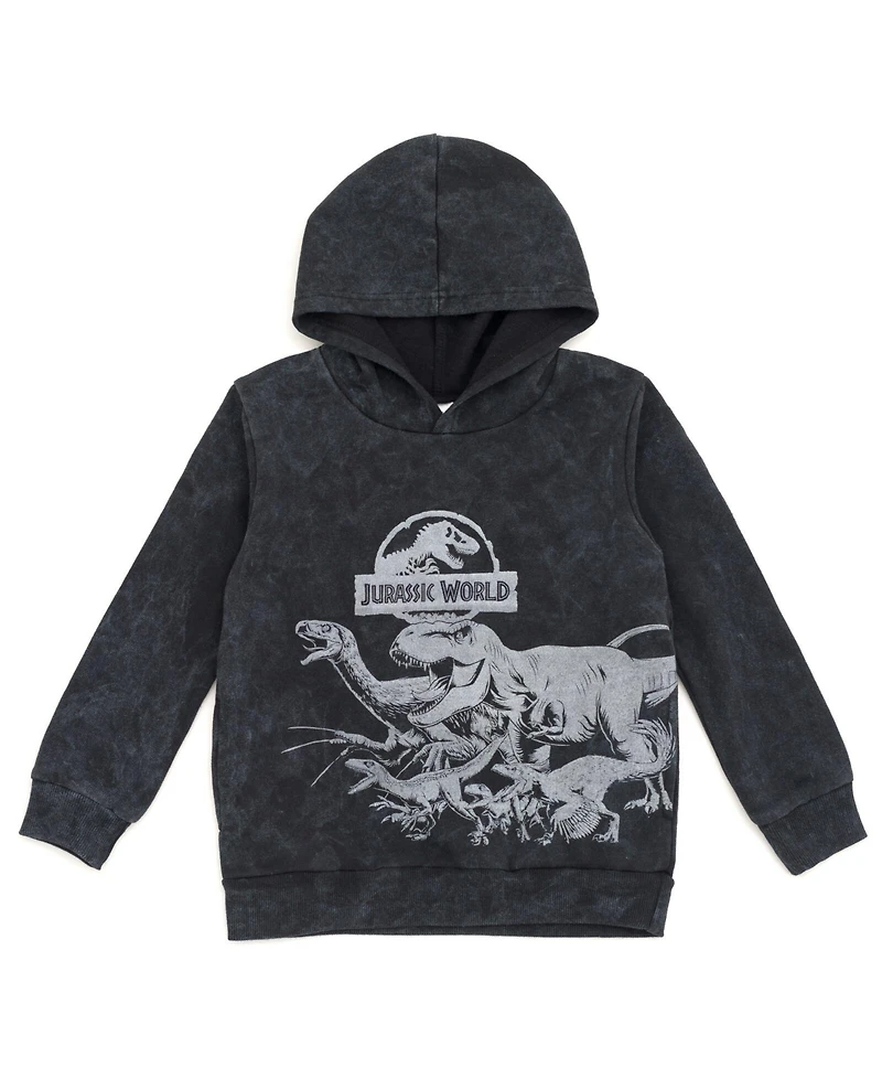 Jurassic World Boys Dinosaur T-Rex Fleece Pullover Hoodie to