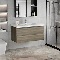 42" Floating Bathroom Vanity with Resin Sink