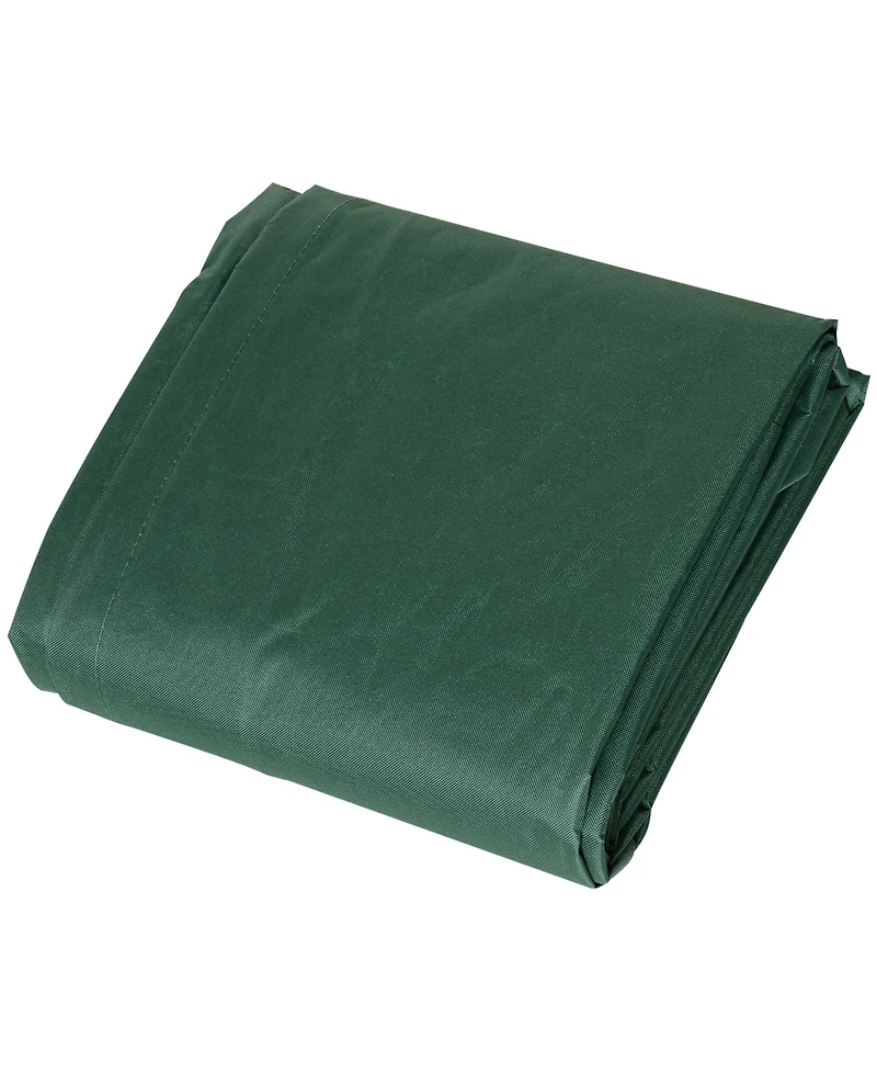 Dark Green Heavy Duty Outdoor Sectional Sofa Cover (97" x 65" x 26")