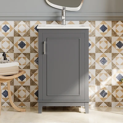 Streamdale 20" Vanity Cabinet with Basin and Soft-Close Door