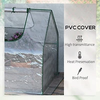 Galvanized Raised Garden Bed with Mini Greenhouse Cover