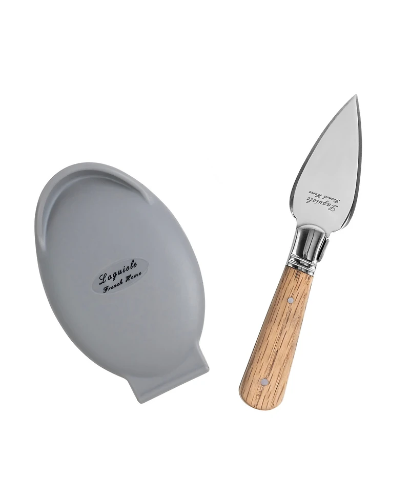 French Home Laguiole 2 Piece Oyster Knife and Silicone Holder
