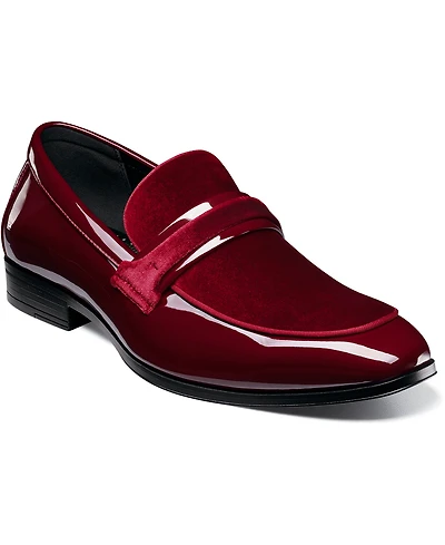 Stacy Adams Men's Spratley Moc Toe Saddle Slip On Loafer