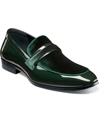 Stacy Adams Men's Spratley Moc Toe Saddle Slip On Loafer