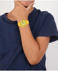 Lacoste Kids Mini Tennis Yellow Silicone Strap Watch 34.5mm