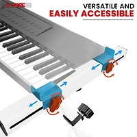 5 Core Keyboard Stand Adjustable z Style Piano Riser + Keyboard Piano Bench