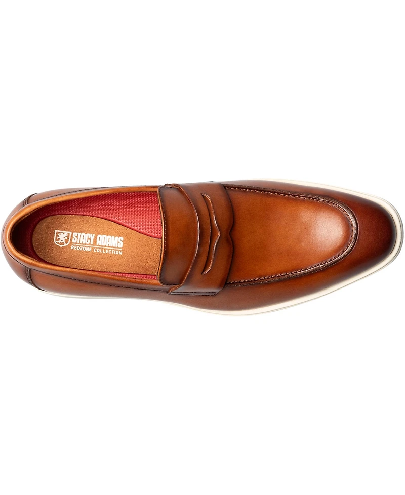 Stacy Adams Men's Spencer Moc Toe Penny Slip On Shoes