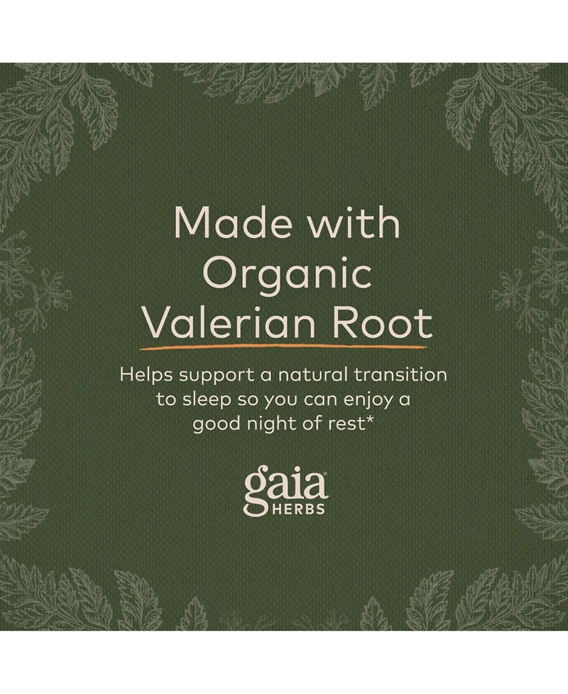 Gaia Herbs Valerian Root - Natural Sleep Support for a Natural Calm to Help Relaxation to Prepare for Sleep - With Organic Valerian Root Extract