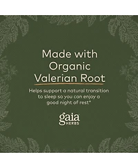 Gaia Herbs Valerian Root - Natural Sleep Support for a Natural Calm to Help Relaxation to Prepare for Sleep - With Organic Valerian Root Extract