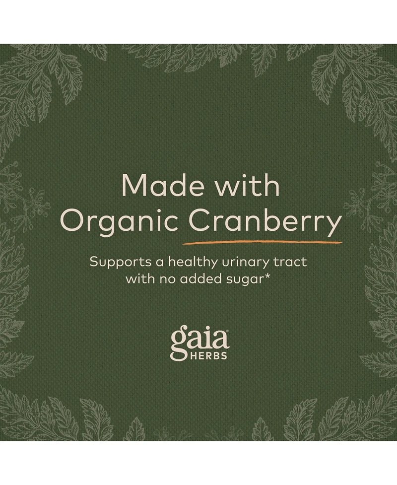 Gaia Herbs Cranberry Concentrate - Helps Maintain Urinary Tract Health - Made With Organic Cranberry Fruit Juice Extract in Convenient Capsules