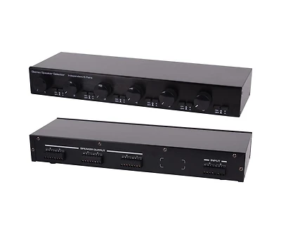 Pyle 4-Channel Stereo Speaker Selector with Volume Control