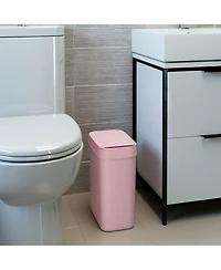 iTouchless 3 Gallon Sensor Bathroom Trash Can, 10 Liter Slim Touchless Small Smart Bedroom Garbage Waste Basket Bin with Motion Lid