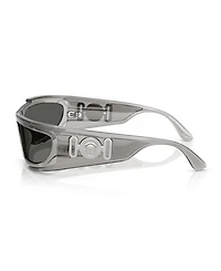 Versace Men's Rectangle Wrap Sunglasses, VE4446