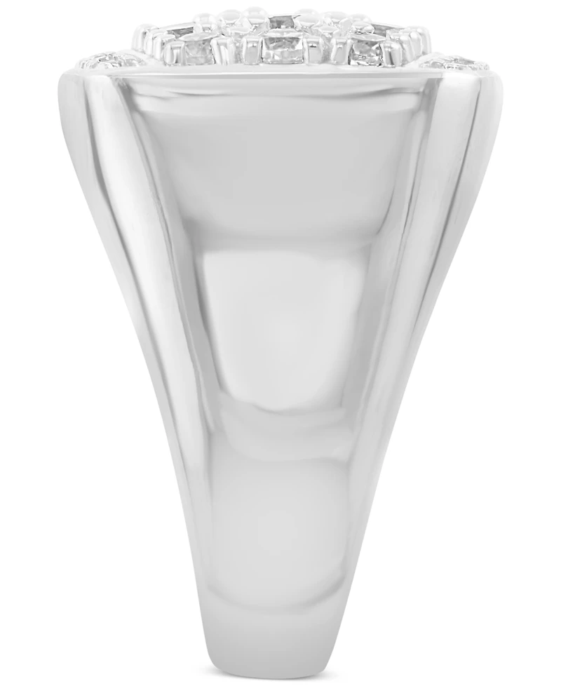 Effy Men's Zircon Cluster Ring (2-3/8 ct. t.w.) in Sterling Silver