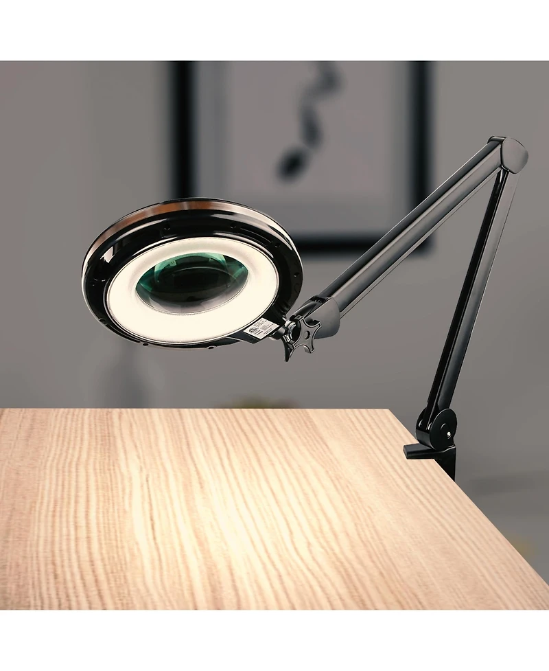 Brightech Lightview Pro 33 in. Dimmable Magnifying Led Desk Clamp Lamp (2.25X)
