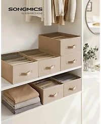 6-Grid Wardrobe Clothes Organizer for Neat and Space-Saving Storage