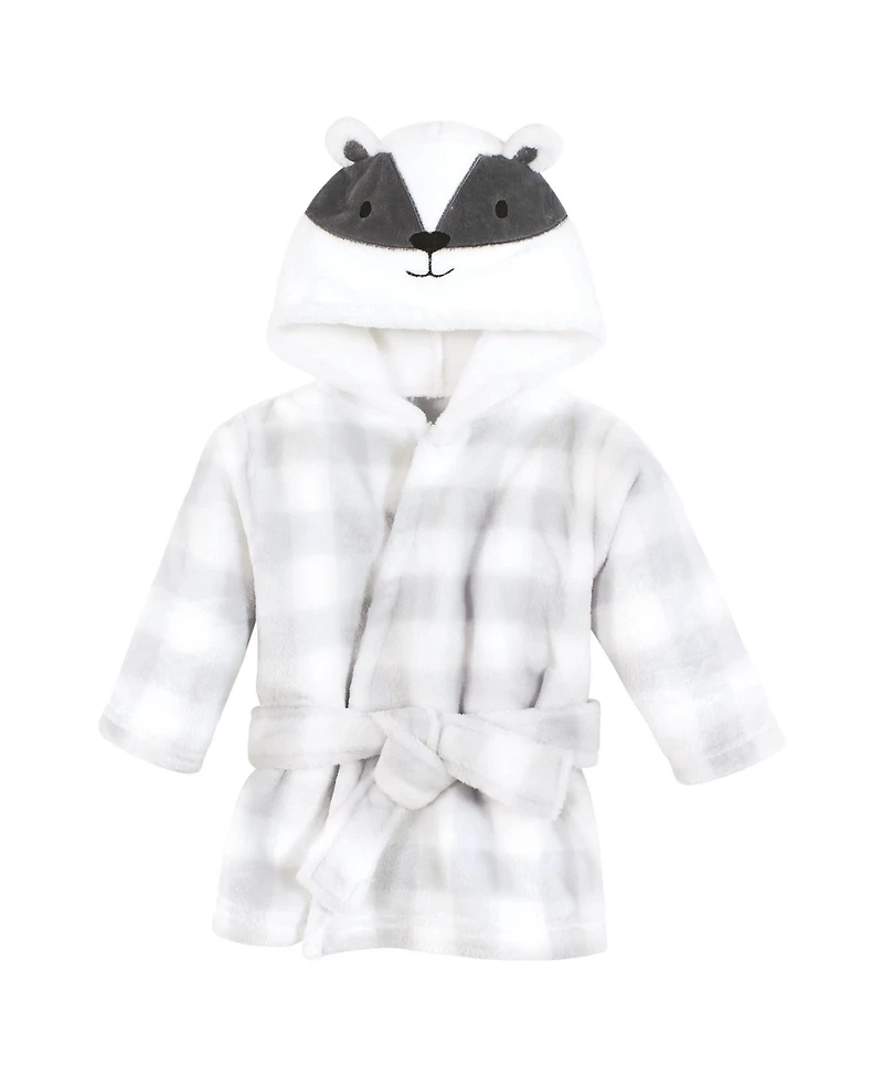 Hudson Baby Boys Unisex Cozy Robe & Playtime Buddy Set