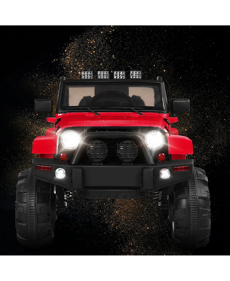 Gymax Electric 12V Kids Ride-on Car Truck Parent Control with 2.4 Ghz Remote Red