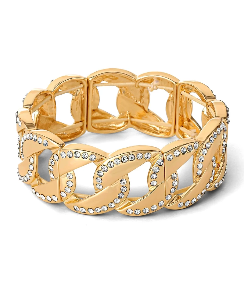 Jessica Simpson Link Bracelet with Crystals