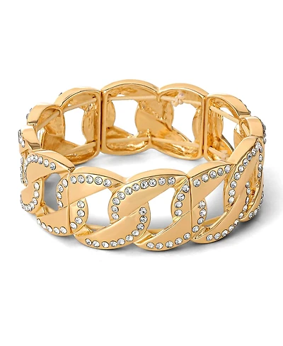Jessica Simpson Link Bracelet with Crystals