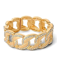 Jessica Simpson Link Bracelet with Crystals