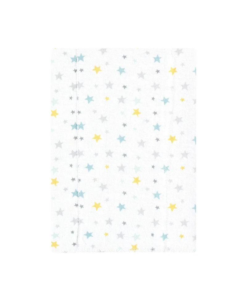 Hudson Baby Boys Soft 4Pk Cotton-Poly Flannel Burp Cloths