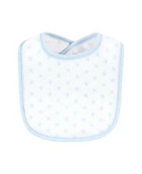 Hudson Baby Infant Boy Fiber Filled Drooler Bibs 3pk, I Love Mommy Lt. Blue, One Size