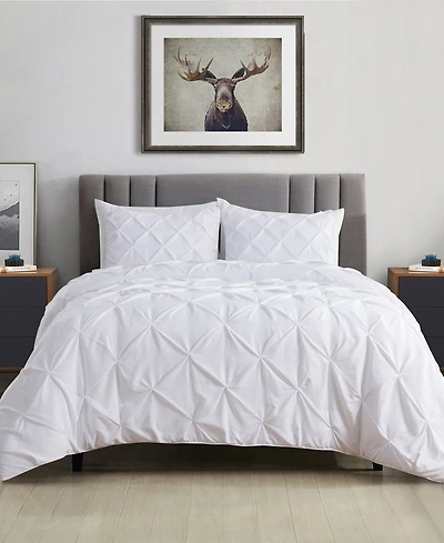 Closeout! Videri Home Pintucked 3-pc. Comforter Set, Full/Queen