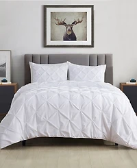Closeout! Videri Home Pintucked 3-pc. Comforter Set, Full/Queen