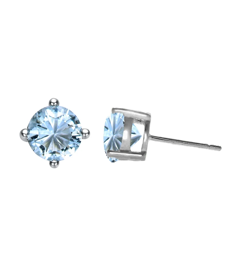 GigiGirl Sterling Silver Solitaire Stud Earrings
