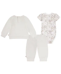 Huggies Baby Girls Crew, Bodysuit and Pants Set