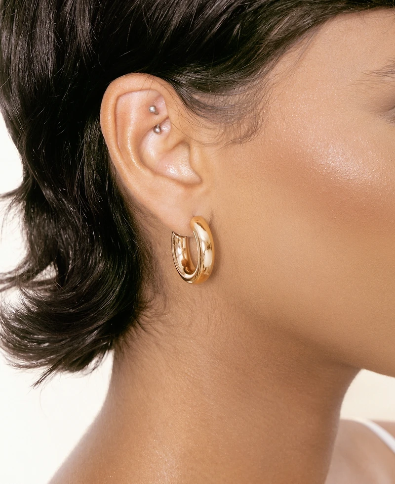 Ettika Small Thick Classic Hoop Earrings