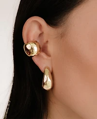 Ettika Chunky Metal Cuff Earrings