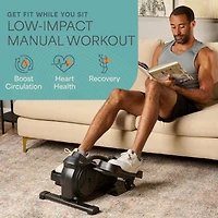 LifePro Under Desk Elliptical - Under Desk Pedal Exerciser to Strengthen Muscles and Build Cardiovascular Fitness