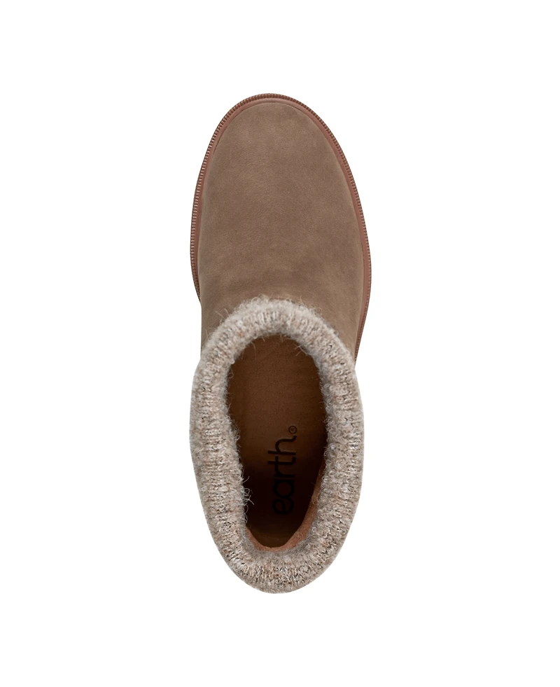 Earth Women's Gresa Cozy Waterproof Block Heel Booties