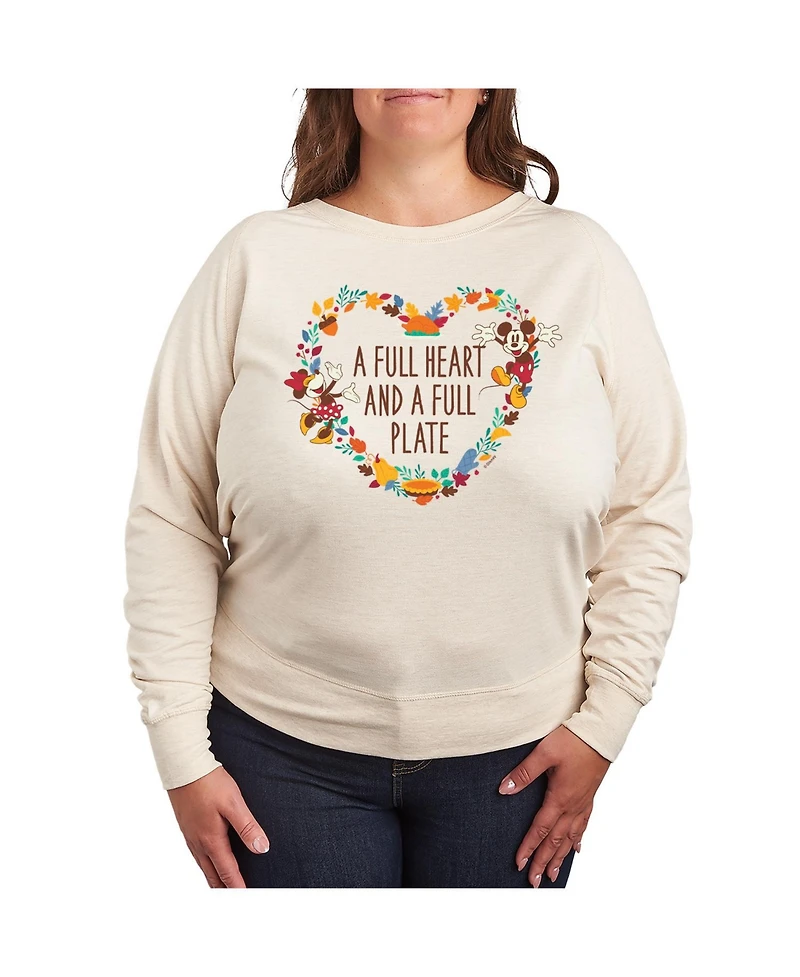 Hybrid Apparel Plus Size Disney Full Heart Graphic Pullover T-shirt